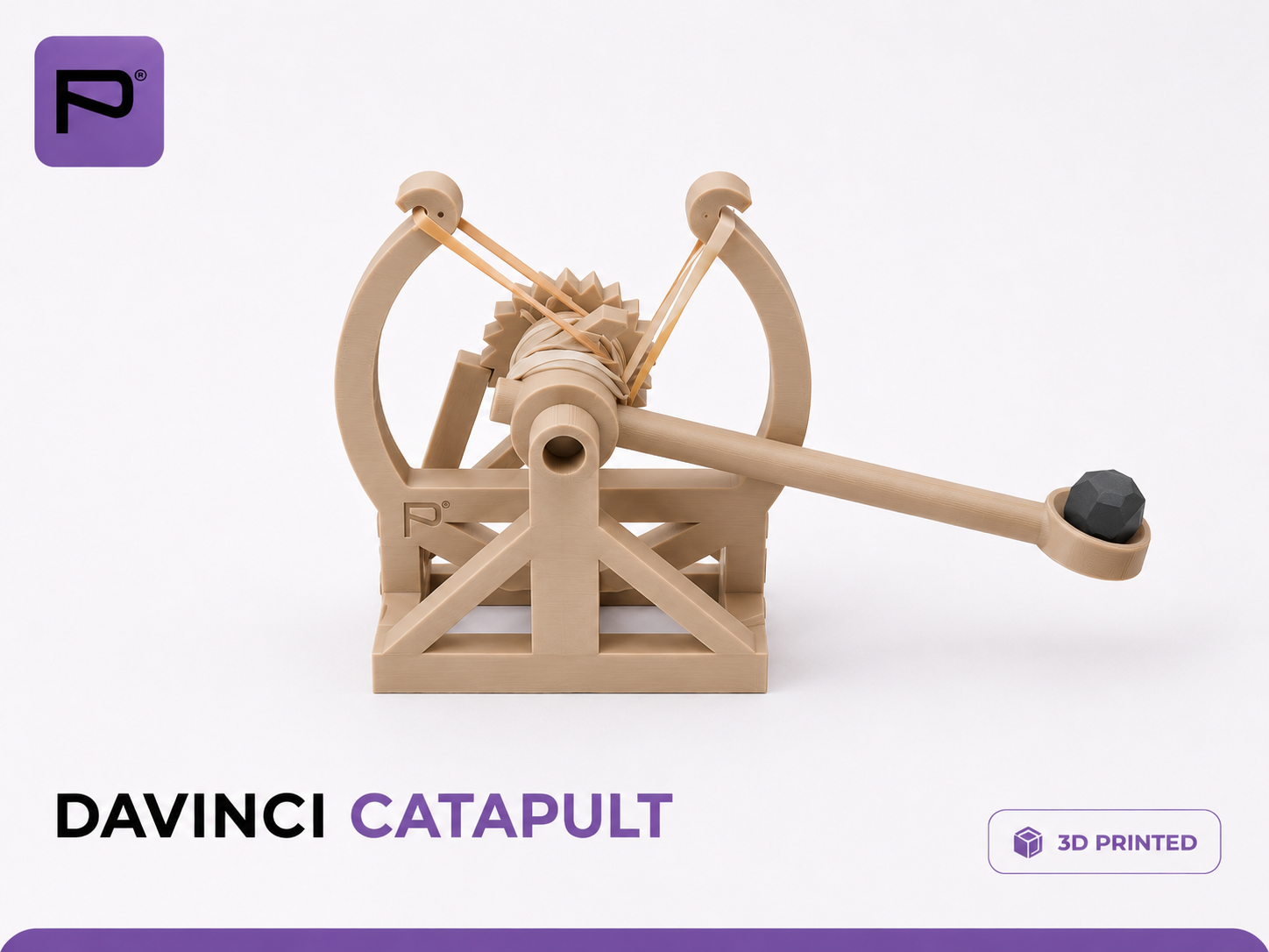 DaVinci Catapult – 3D Printed Decor & Functional Model 2