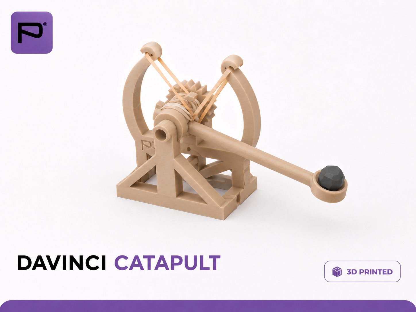 DaVinci Catapult – 3D Printed Decor & Functional Model 3